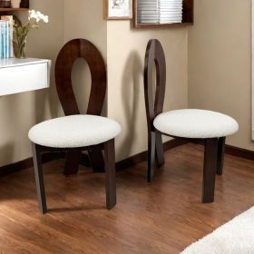 Dining Chairs Set of 2, Key-design Home Chairs